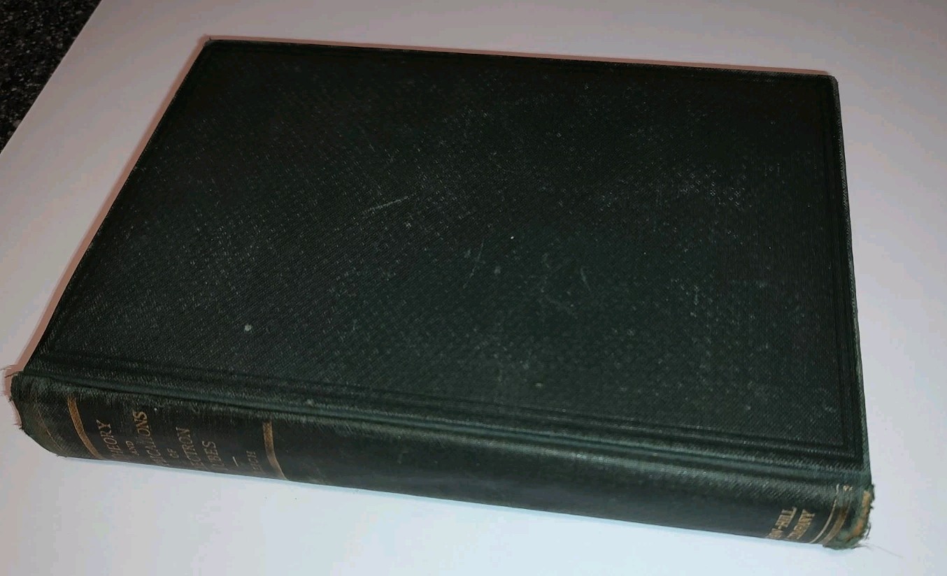 Theory & Applications of Electron Tubes 1944 BY Reich Vtg Electronics BOOK