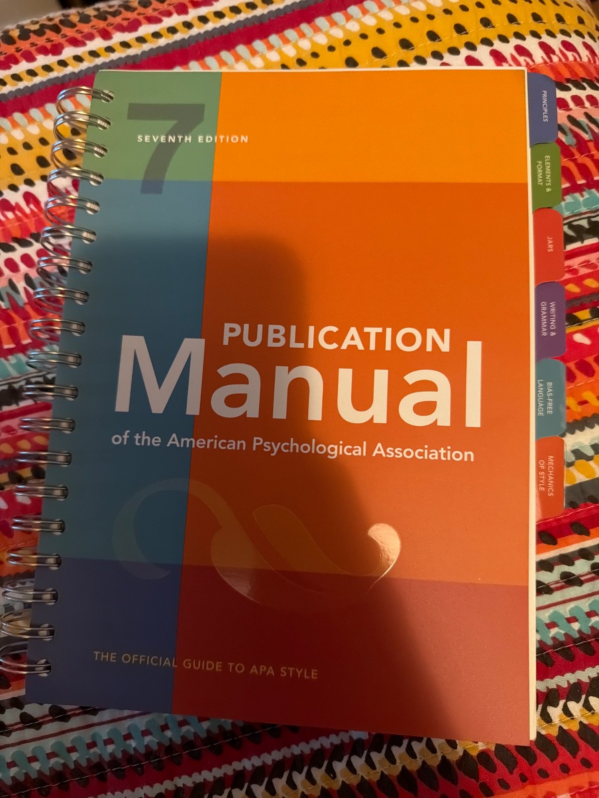 2020 Publication Manual APA 7th Edition Spiral Bound Illustrated 2020 Psychology