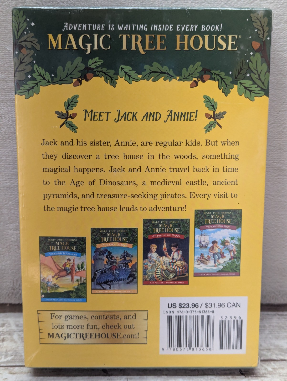 NEW! The Magic Tree House Library: Books 1-4 – Mary Pope Osborne (4 Book Set)