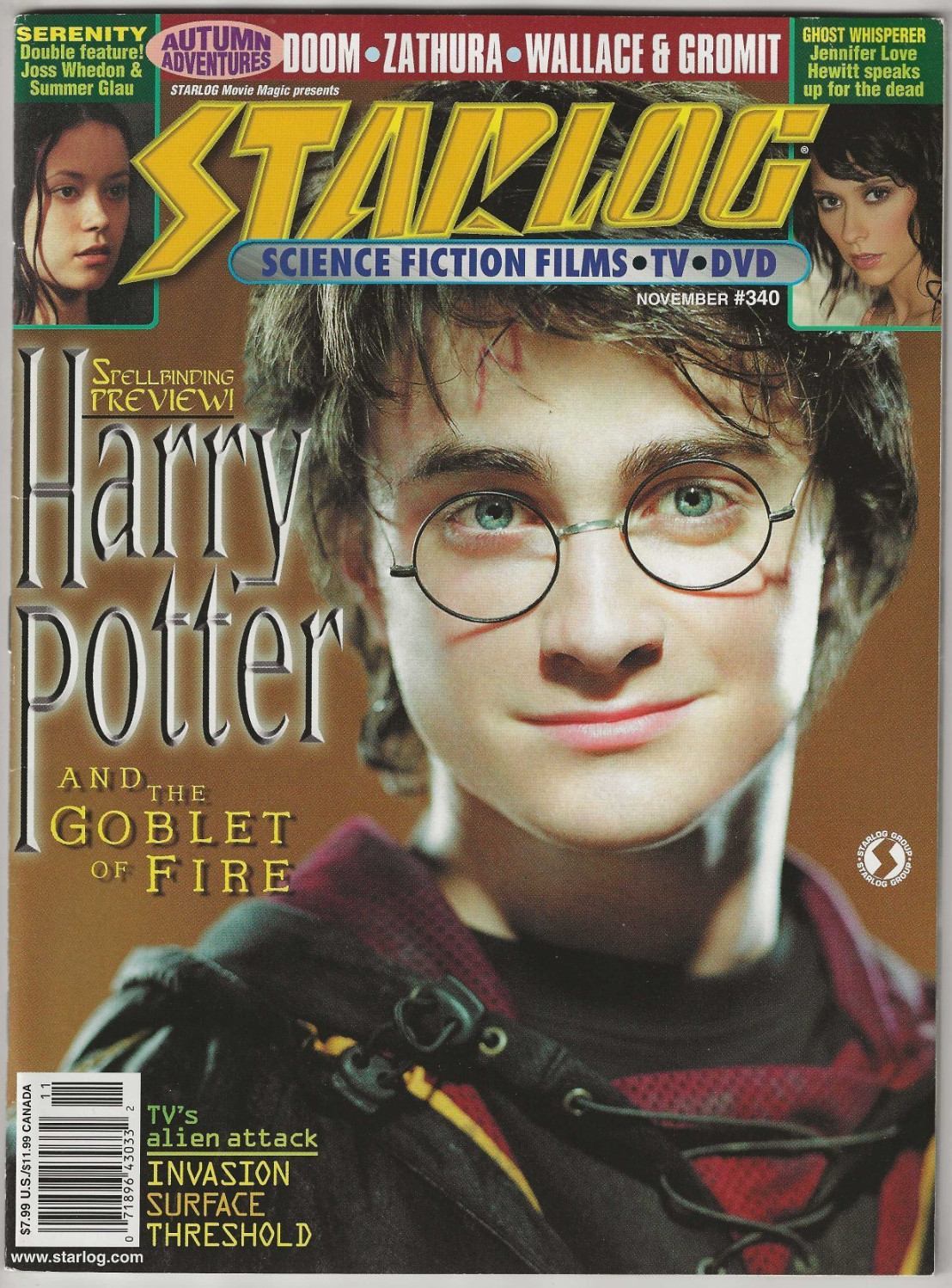 STARLOG # 340 MAGAZINE HORROR SCI-FI MOVIE HARRY POTTER SERENITY DOOM ZATHURA