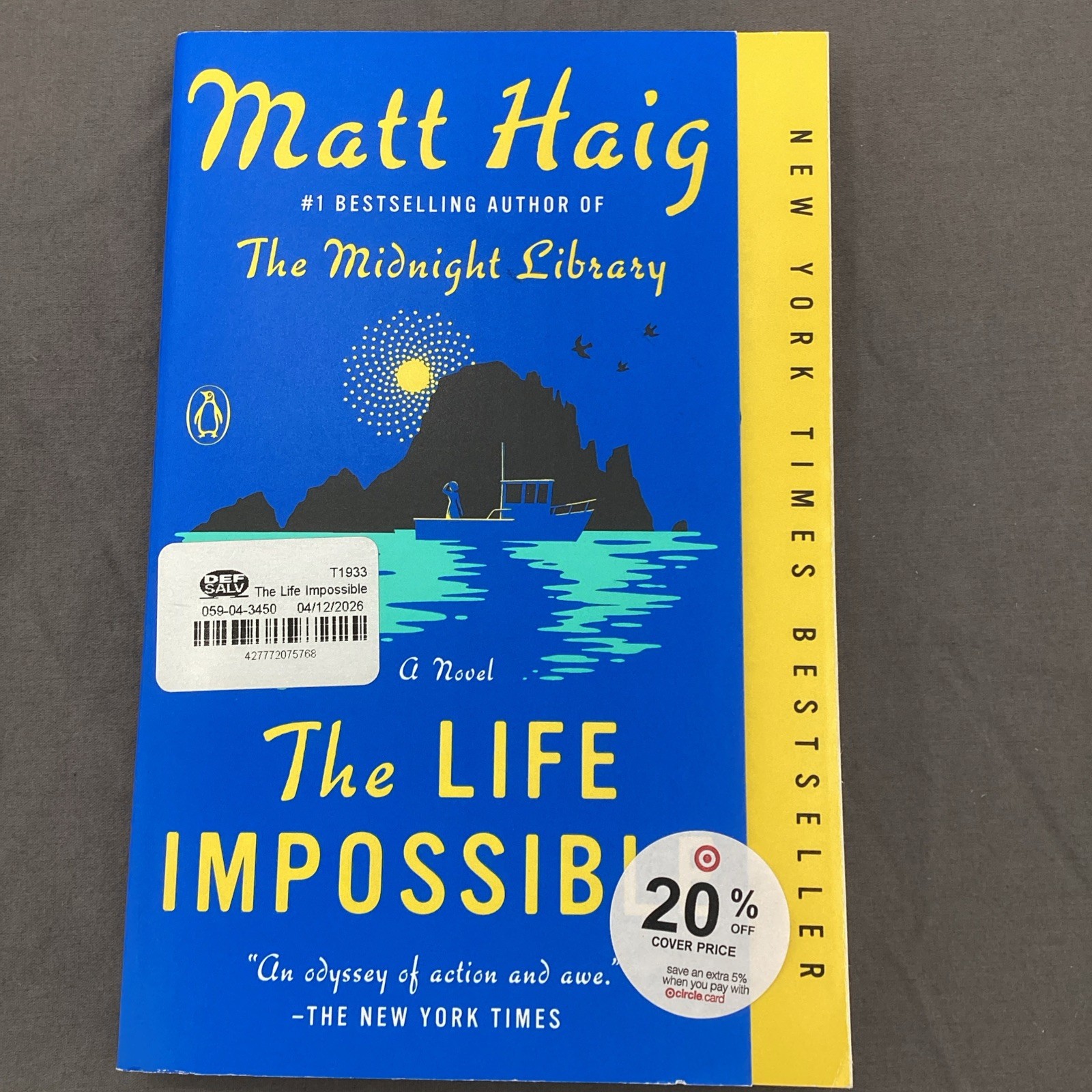 The Life Impossible: A Novel by Matt Haig Paperback Book New!