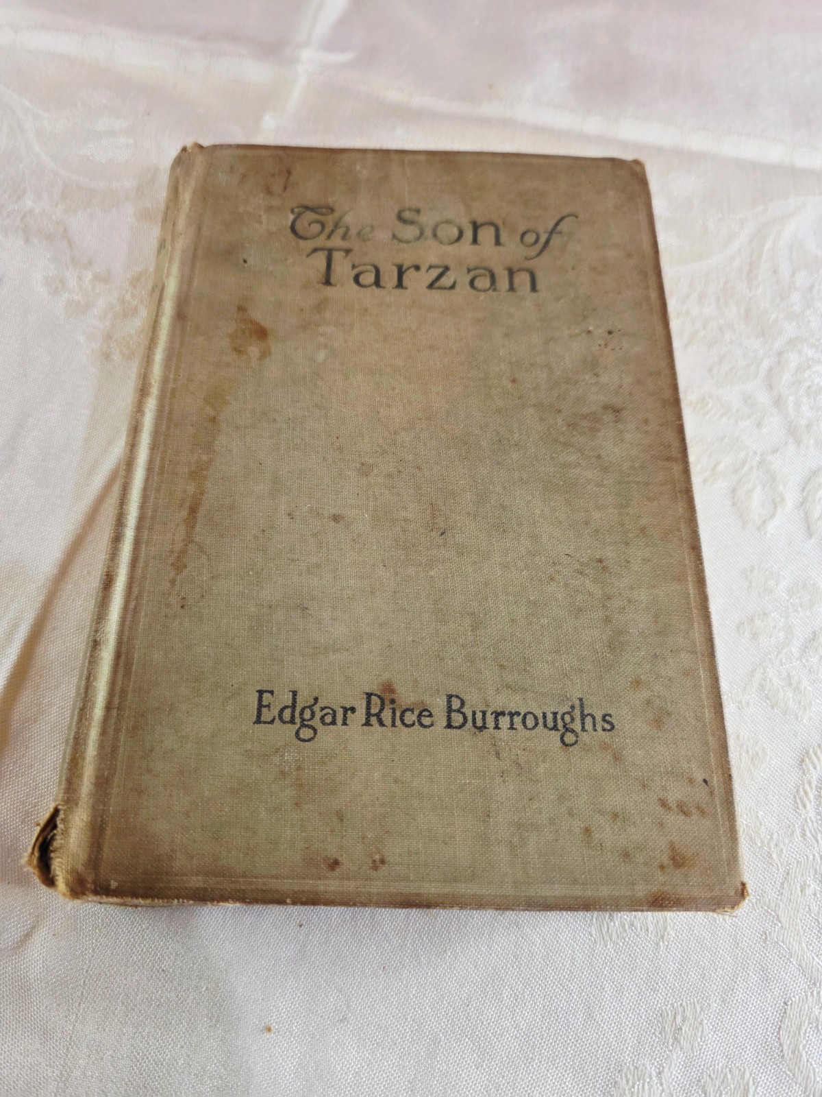 Antique 1917 The Son of Tarzan Book by Edgar Rice Burroughs, A.L Burt Co. 1918