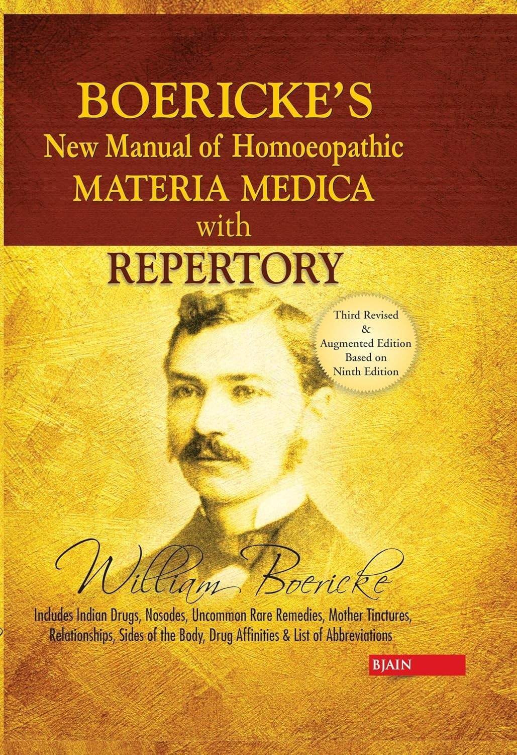 Boericke’s New Manual of Homeopathic Materia Medica with Repertory-PAPERBACK