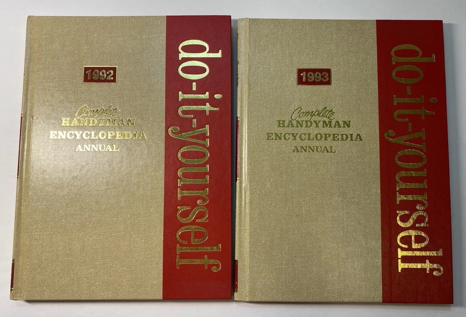 Vintage Complete Handyman Encyclopedia Annual “Do-it-Yourself” 1992 & 1993