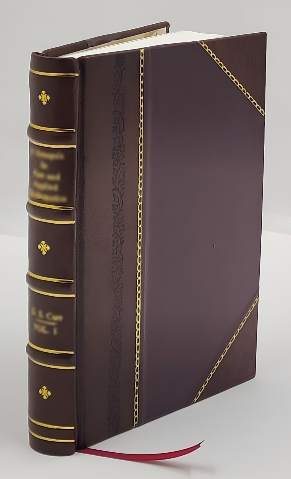 Vitalogy or Encyclopedia of health and home Adapted for home a [Leather Crafted]