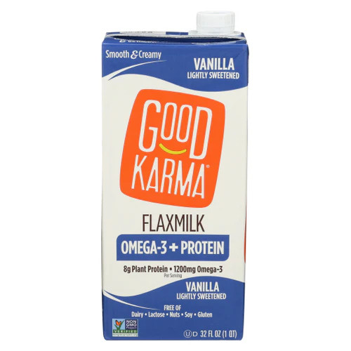 Flax Milk Protein Vanilla 32 Oz(Case Of 6) By Good Karma