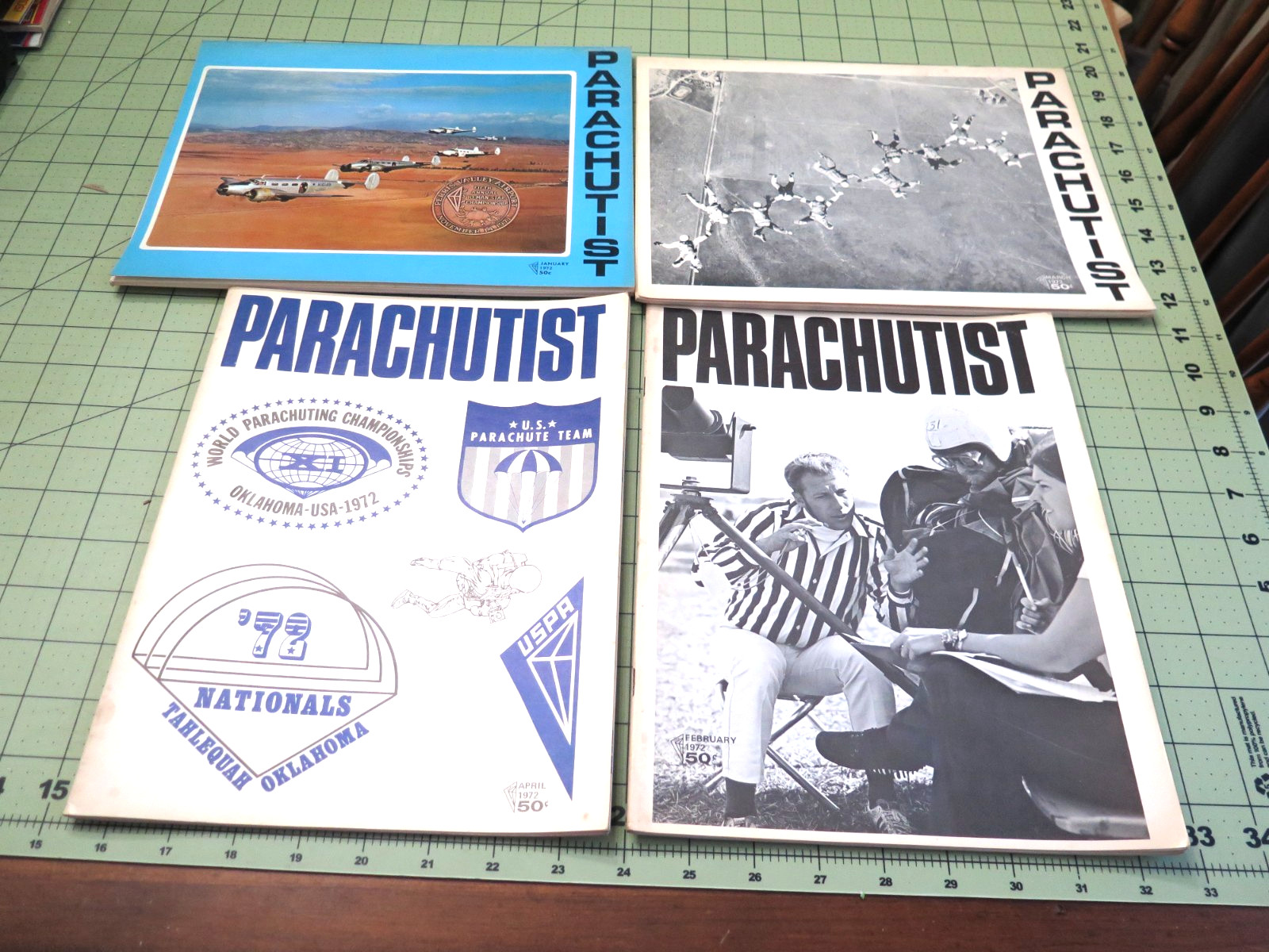 Parachutist Magazine Lot of 4 January-April 1971 Vintage Issues
