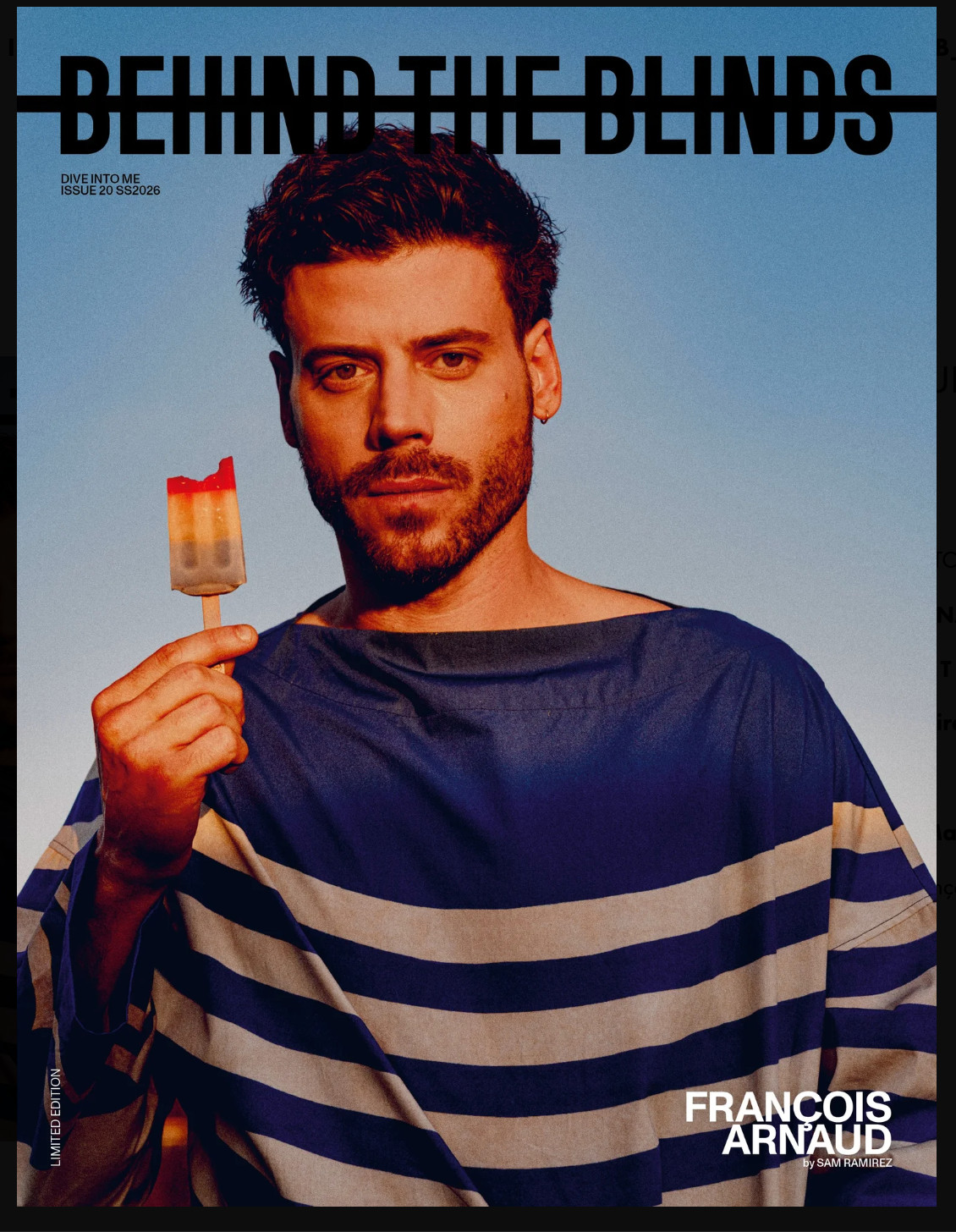 Francois Arnaud “Behind the Blinds” Magazine Heated Rivalry NEW Connor Storrie