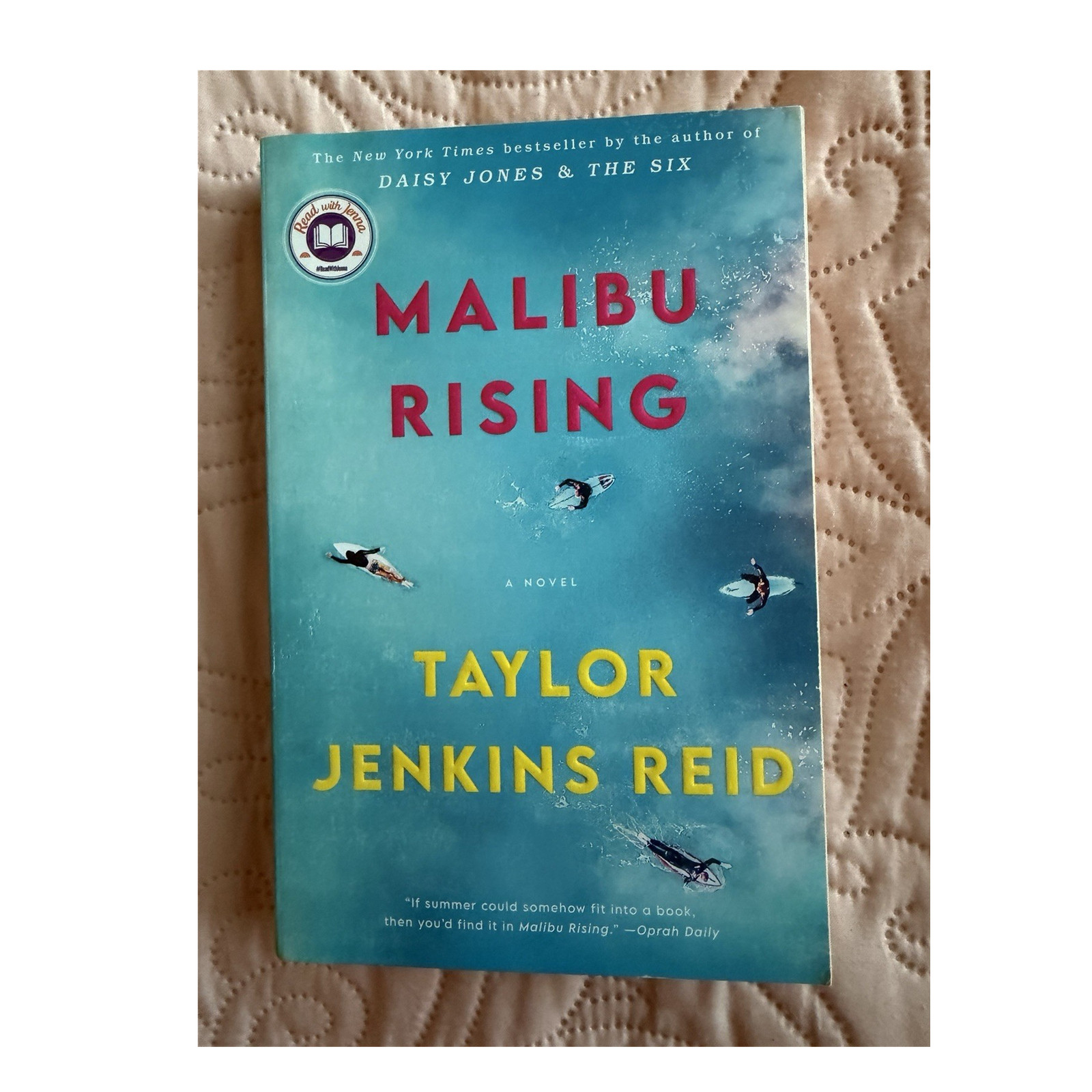 Taylor Jenkins Reid Malibu Rising Paperback Book Club Edition Fiction Novel