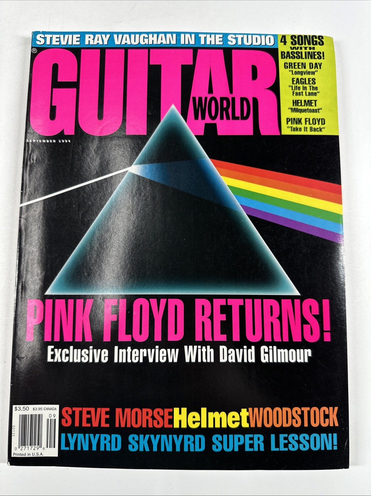 Guitar World Magazine September 1994 Pink Floyd Interview w/ David Gilmour