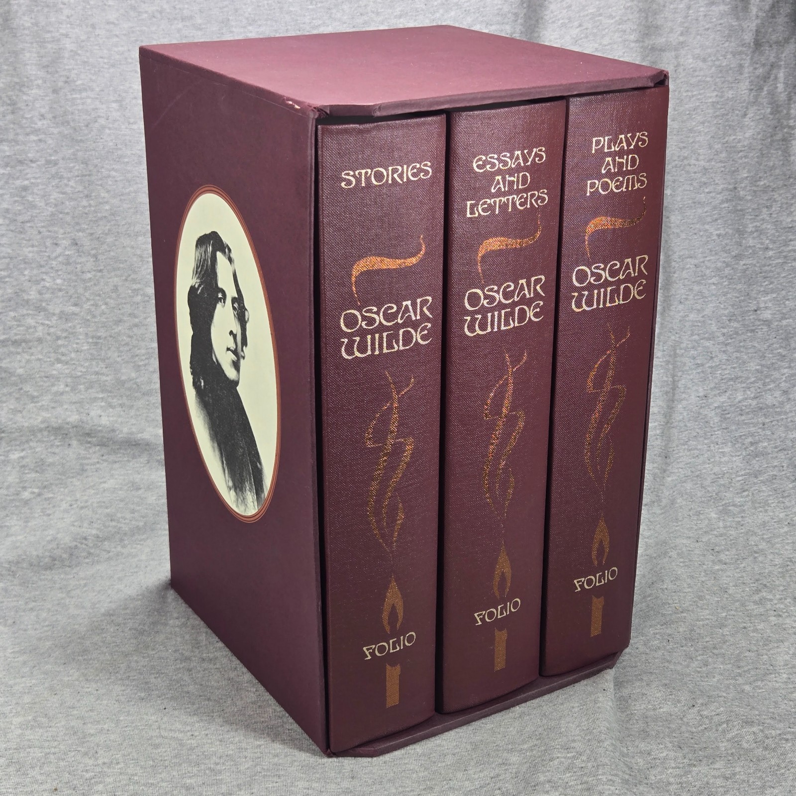 The Works of Oscar Wilde: Plays Poems Essays Stories Folio Society Hardback VGC