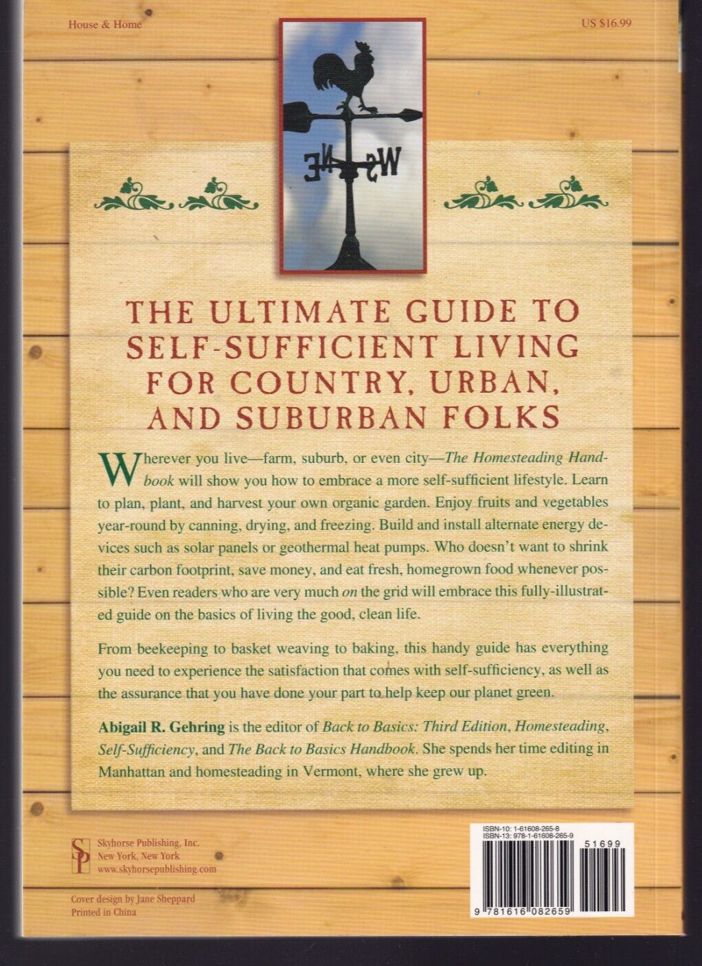 THE HOMESTEADING HANDBOOK: By ABIGAIL R. GEHRING (2011 Trade Paperback){Q1}