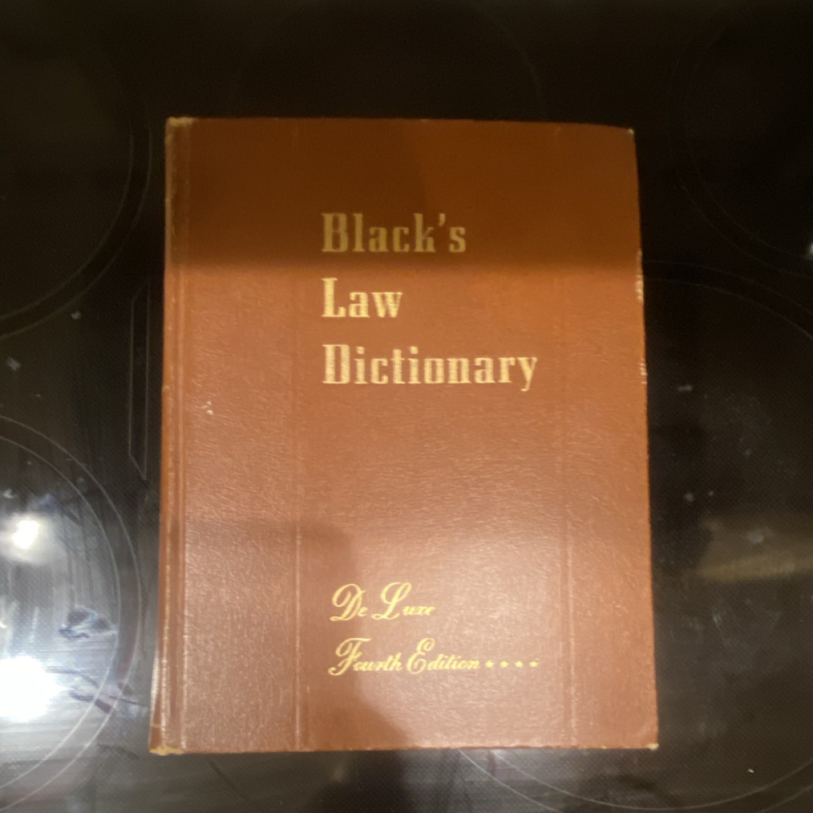 Black’s Law Dictionary Fourth Edition De Luxe Hardcover Law Book