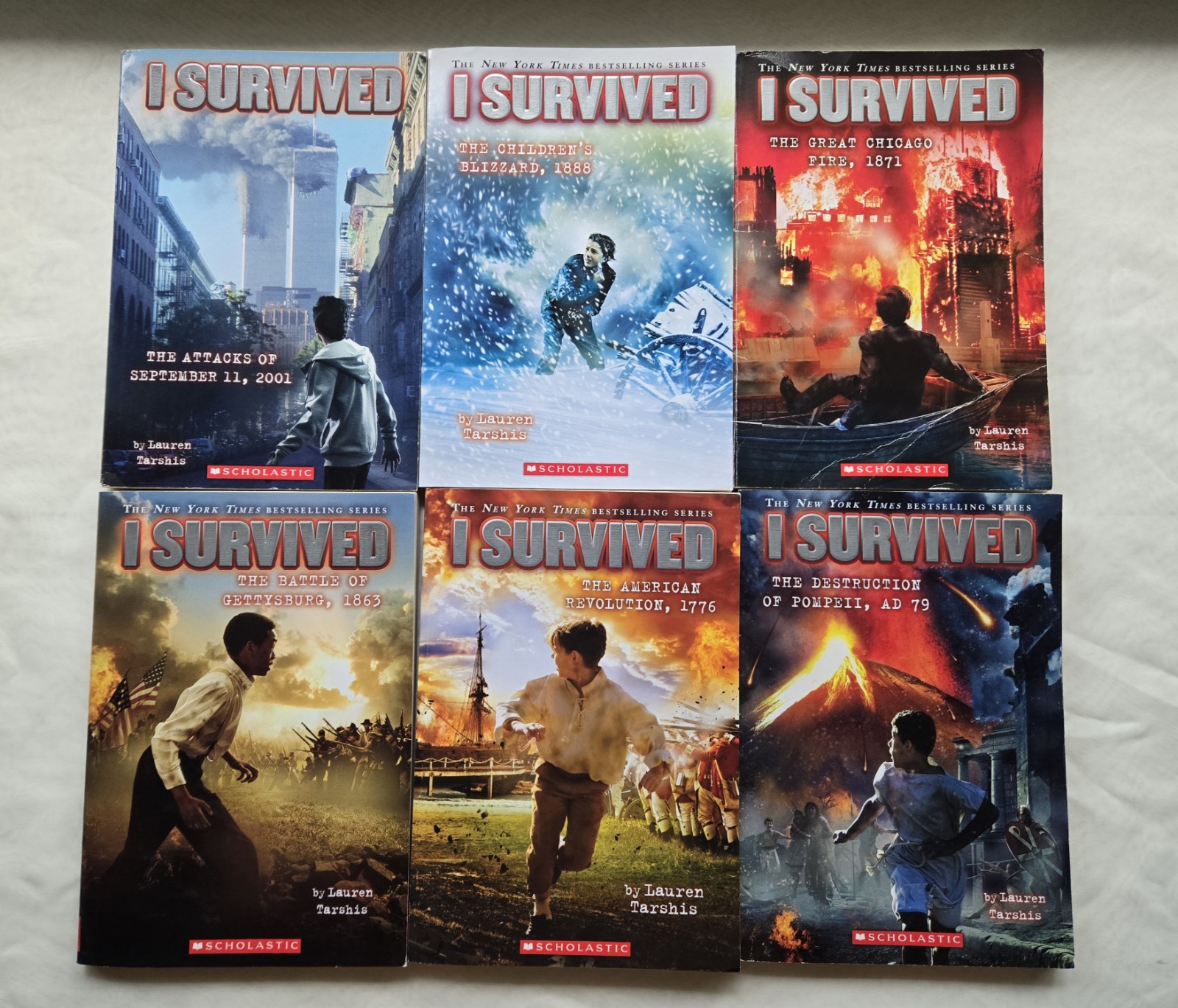 I Survived Book Lot of 6 books New York Times Best Seller Lauren Tarshis