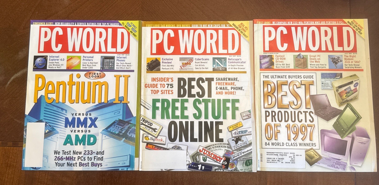 Vintage 1997 PC World Magazine Lot