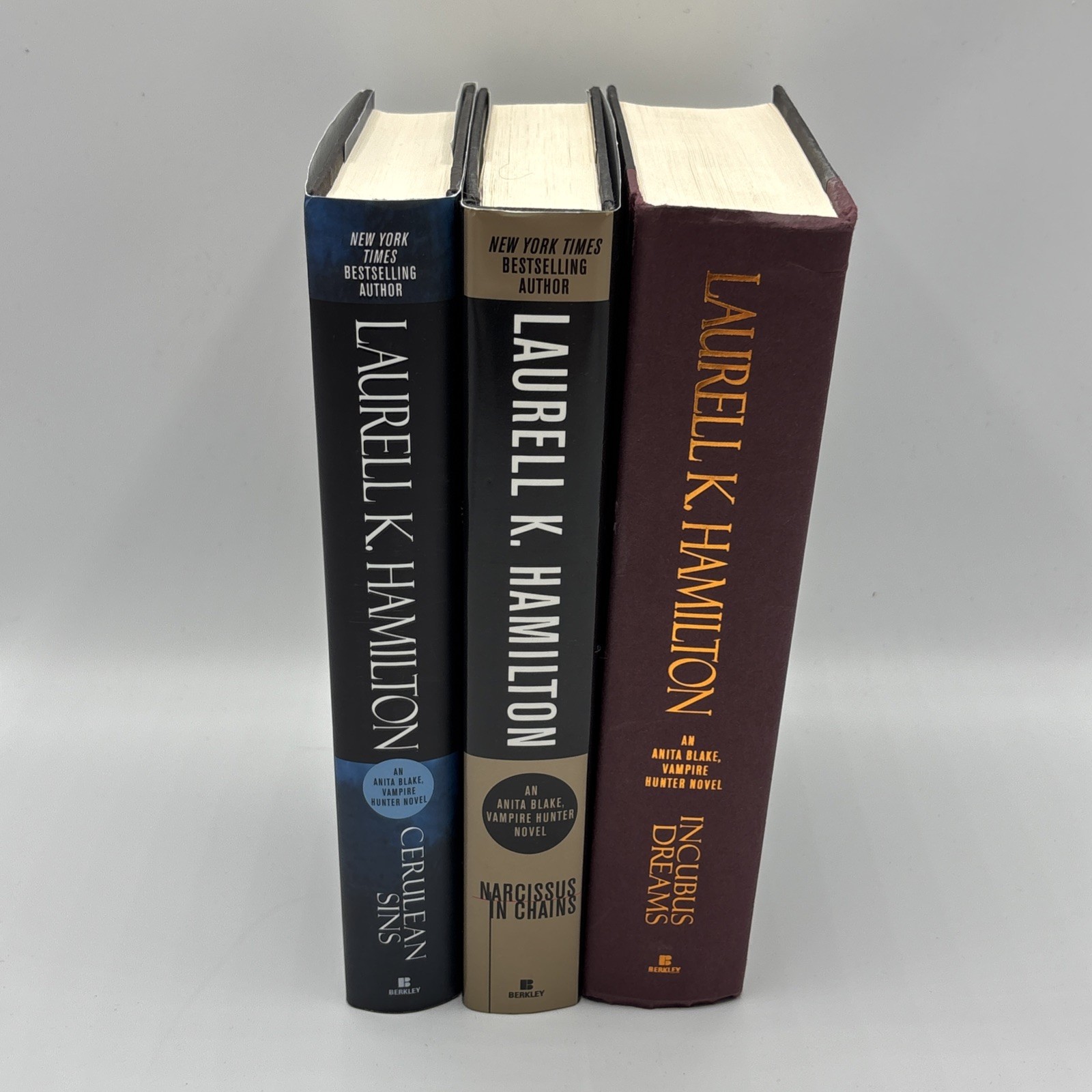 Laurell K Hamilton Anita Blake 3 First Edition Hardcover Lot 1st Print