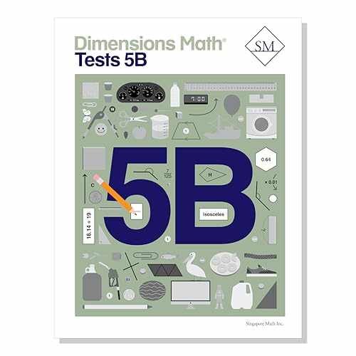 Dimensions Math Tests 5B | – Paperback, by Singapore Math Inc. – Very Good