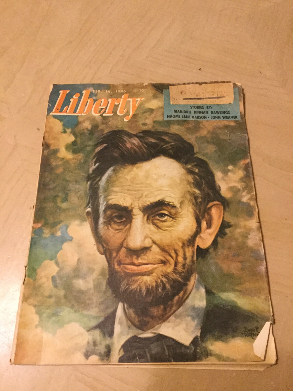 Abraham Lincoln Liberty Magazine Vintage 1946 General Interest Politics Pop