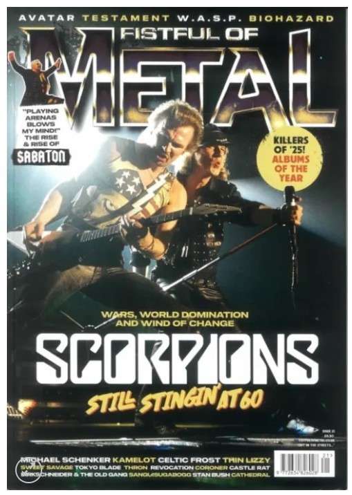 FISTFUL OF METAL Magazine (UK) Issue #21 / SCORPIONS