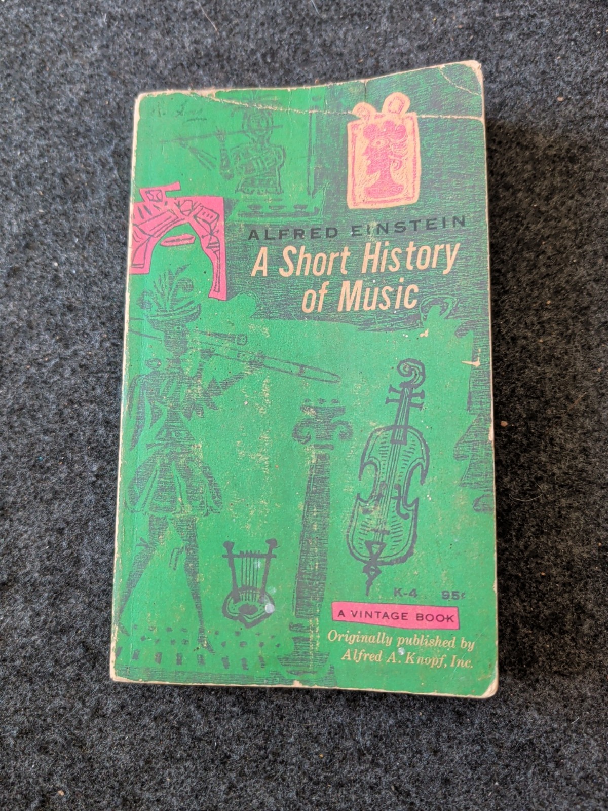 Einstein, Alfred A SHORT HISTORY OF MUSIC 4th American Edition (Y5)