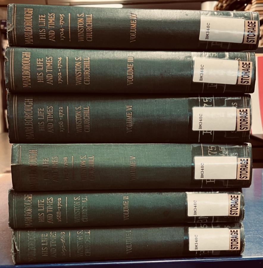 Marlborough: His Life and Times, 6 vol. set HC 1933-8, by Winston Churchill