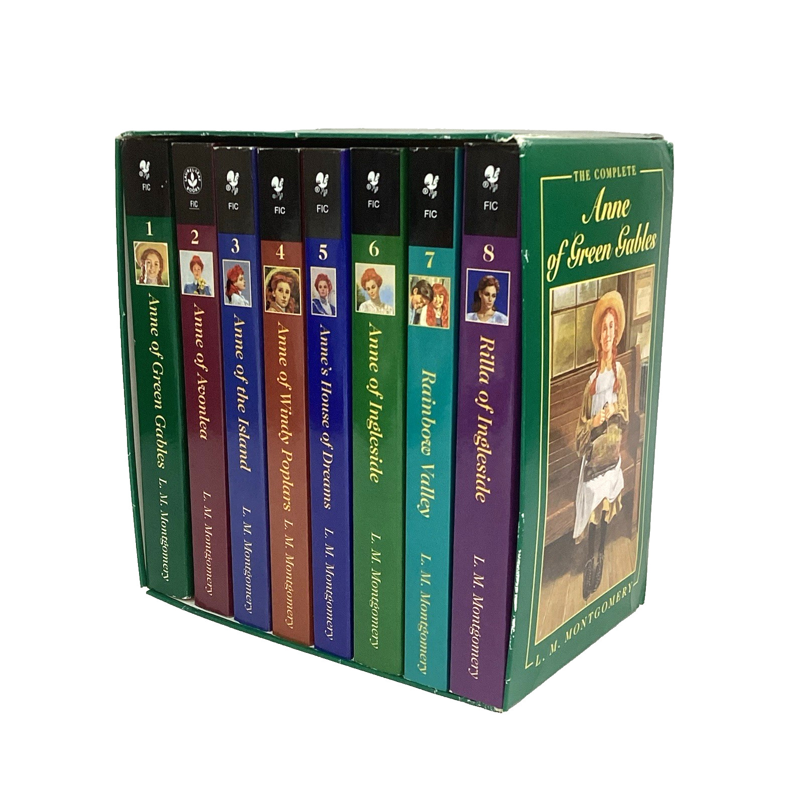 Anne of Green Gables 8 Book Box Set Complete L.M. Montgomery 1990 Paperback