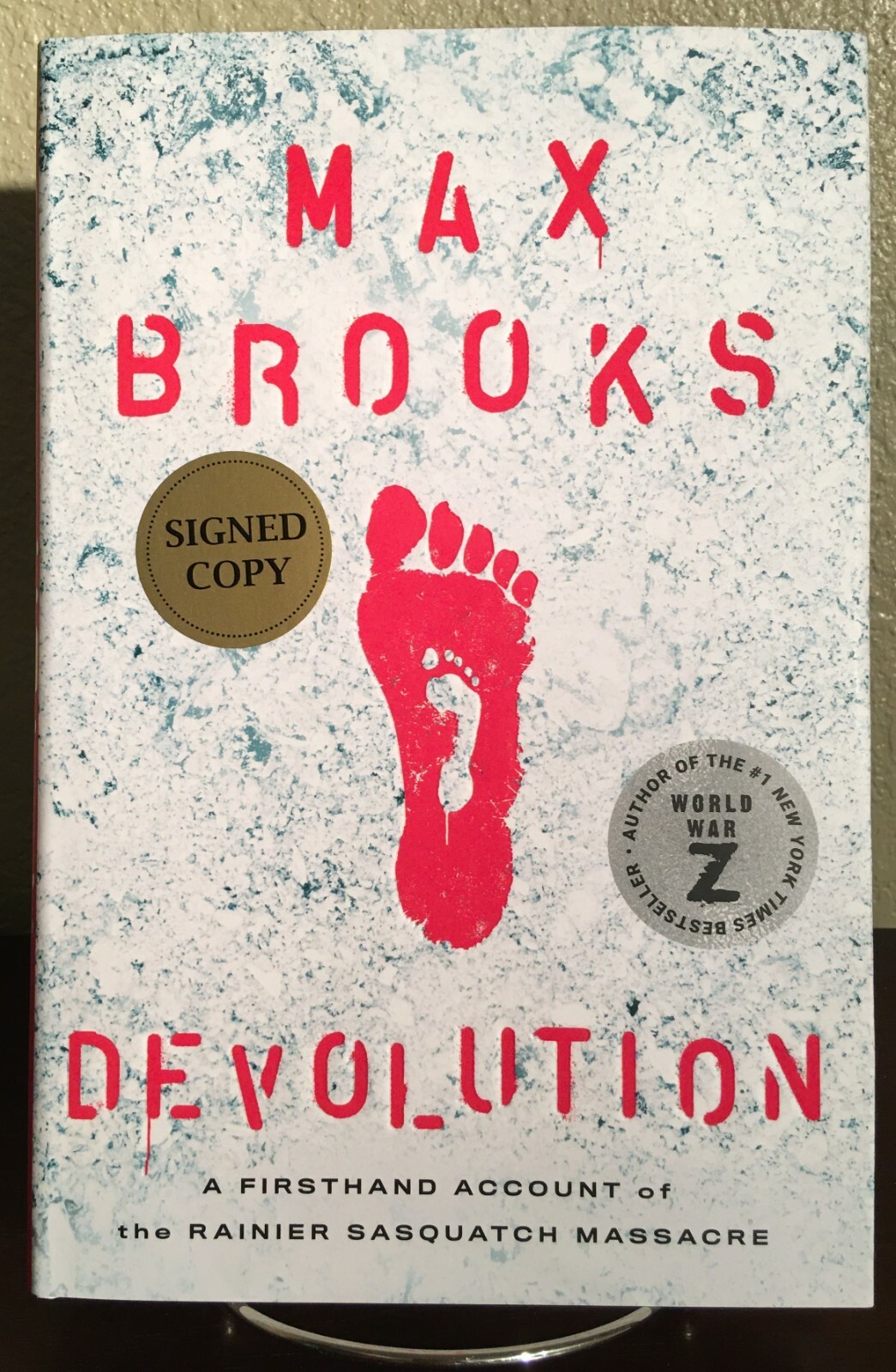 SIGNED ~ DEVOLUTION by Max Brooks (2020, Hardcover) 1st/1st