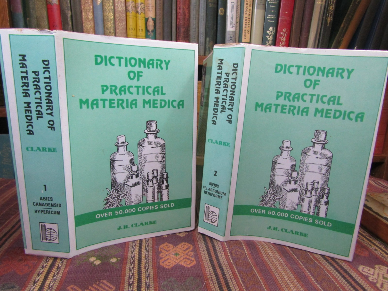 1990 Clarke DICTIONARY OF PRACTICAL MATERIA MEDICA Vols 1 & 2 Only Drugs Herbs
