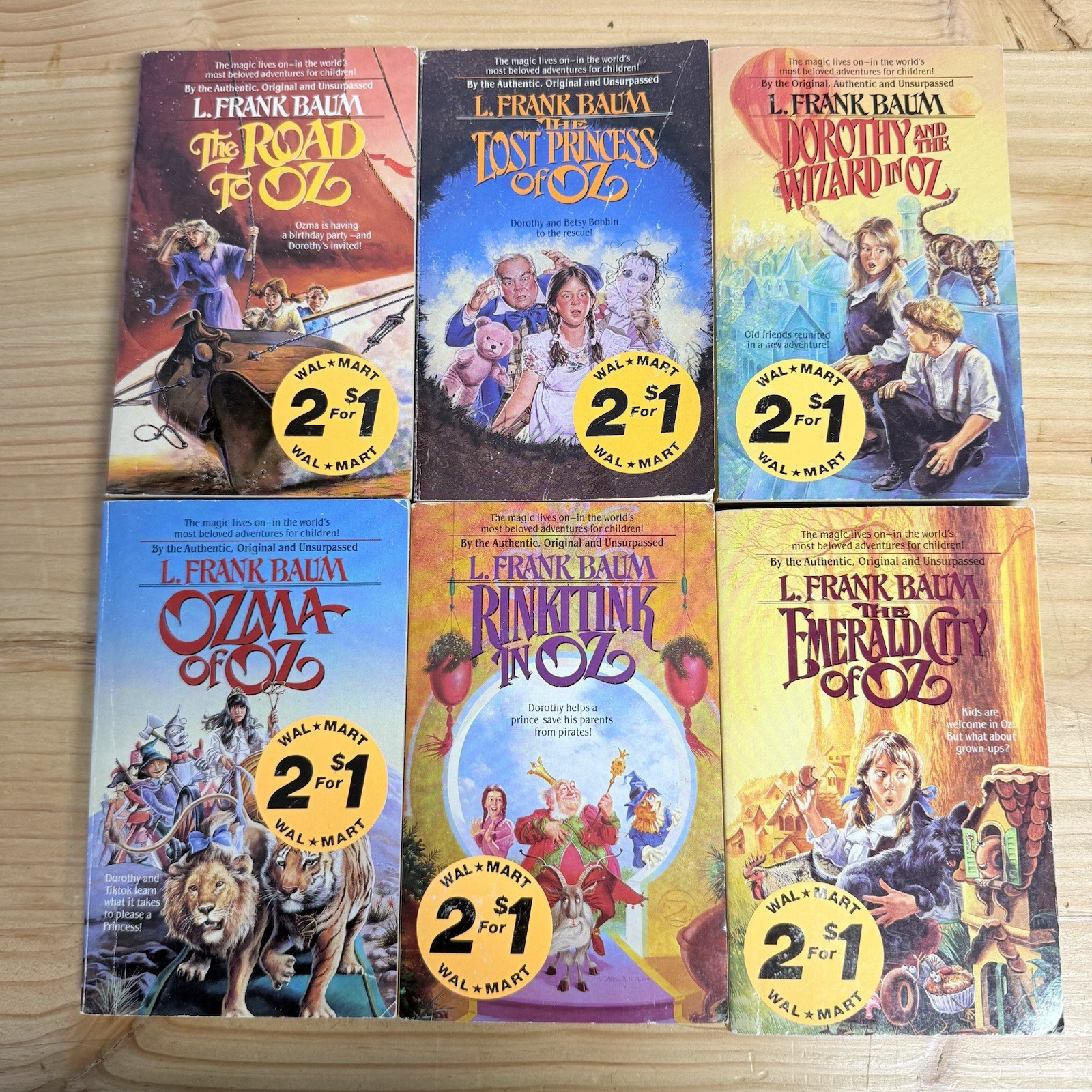 L Frank Baum Oz Paperback Book Lot Of 6 Road To Oz Emerald City Walmart AFRIE