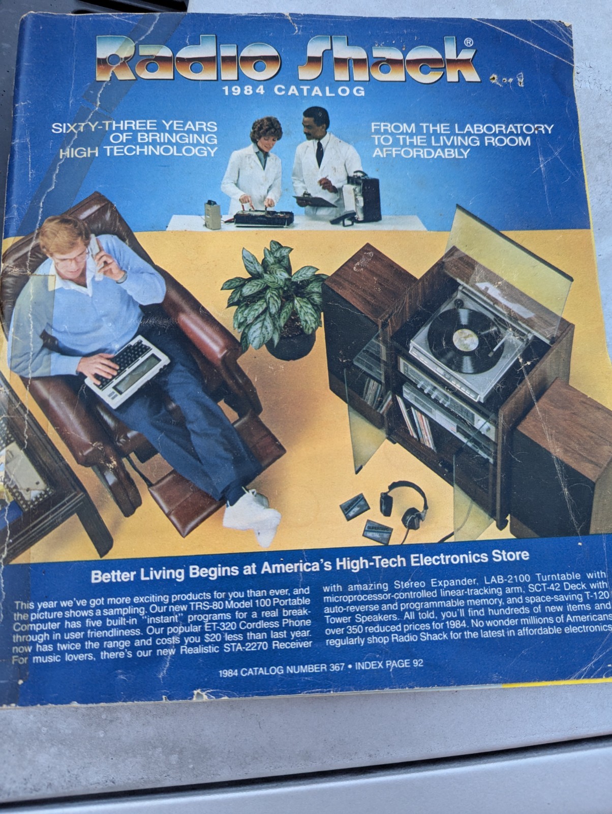 Vintage 1984 RADIO SHACK Catalog #367 Electronics Computers Radios w/183 Pages