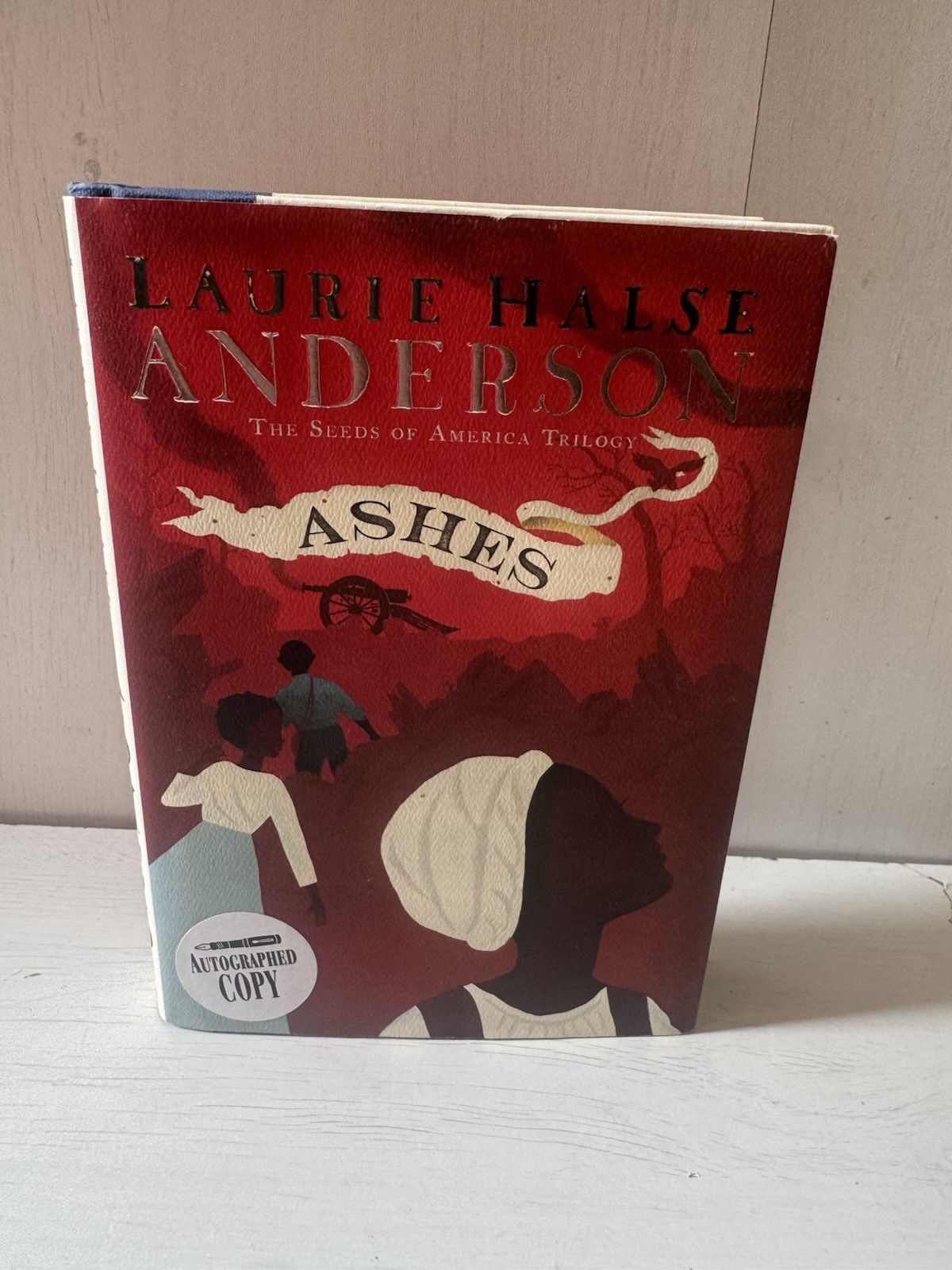 SIGNED Ashes by Laurie Halse Anderson 1st edition First Printing HCDJ Vg Book