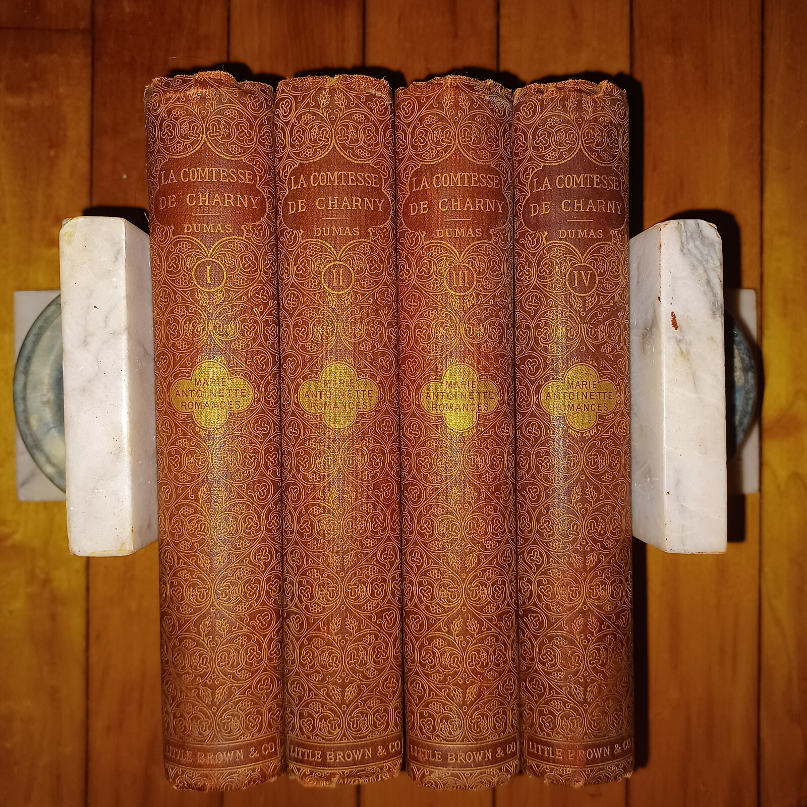The Romances of Alexandre Dumas Comtesse De Charny Vol 1 2 3 4 HC Book 1890 1894