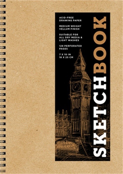 Sketchbook (Basic Medium Spiral Kraft) (Hardback or Cased Book)