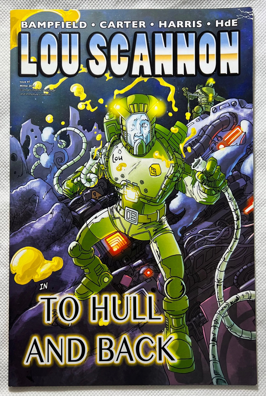 Lou Scannon In To Hull And Back Issue #7 Harris Bampfield Carter Nov 2014 GREAT