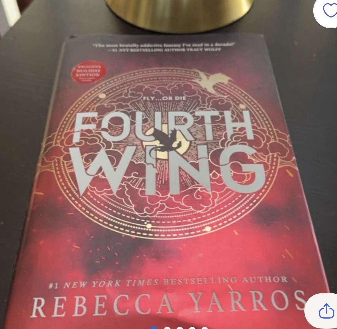 Fourth Wing Special Holiday Edition Sprayed Edges Yarros First Edition FP