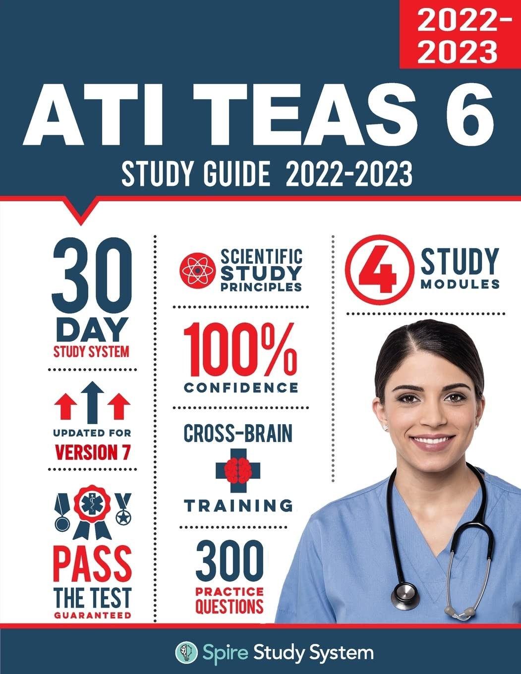 ATI TEAS 6 Study Guide: Spire Study System and ATI TEAS VI Test Prep Guide w…