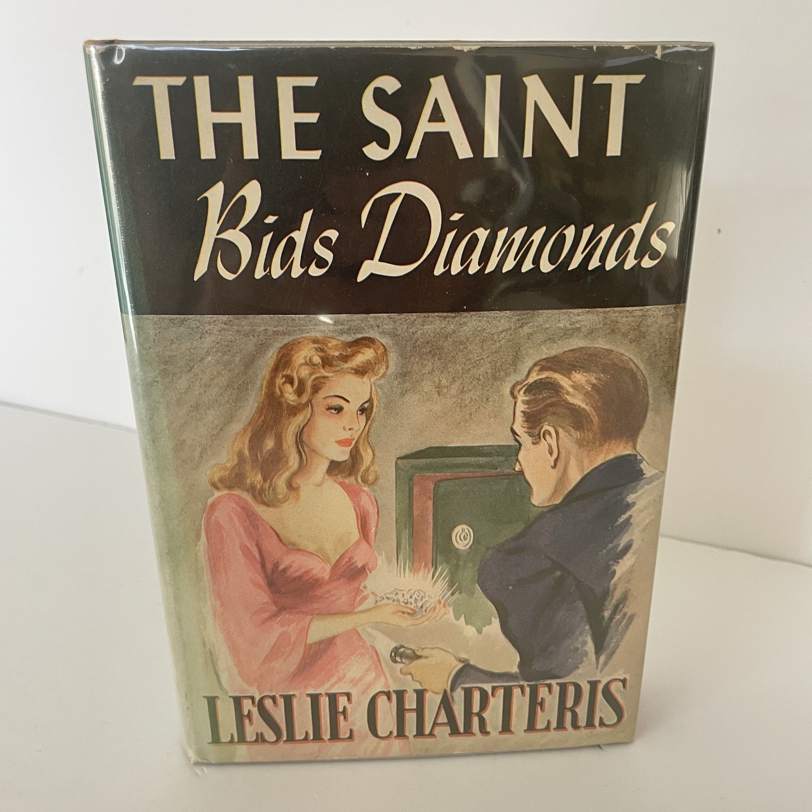 THE SAINT Bids Diamonds by Leslie Charteris 1943 Hardcover EXCELLENT CONDITION
