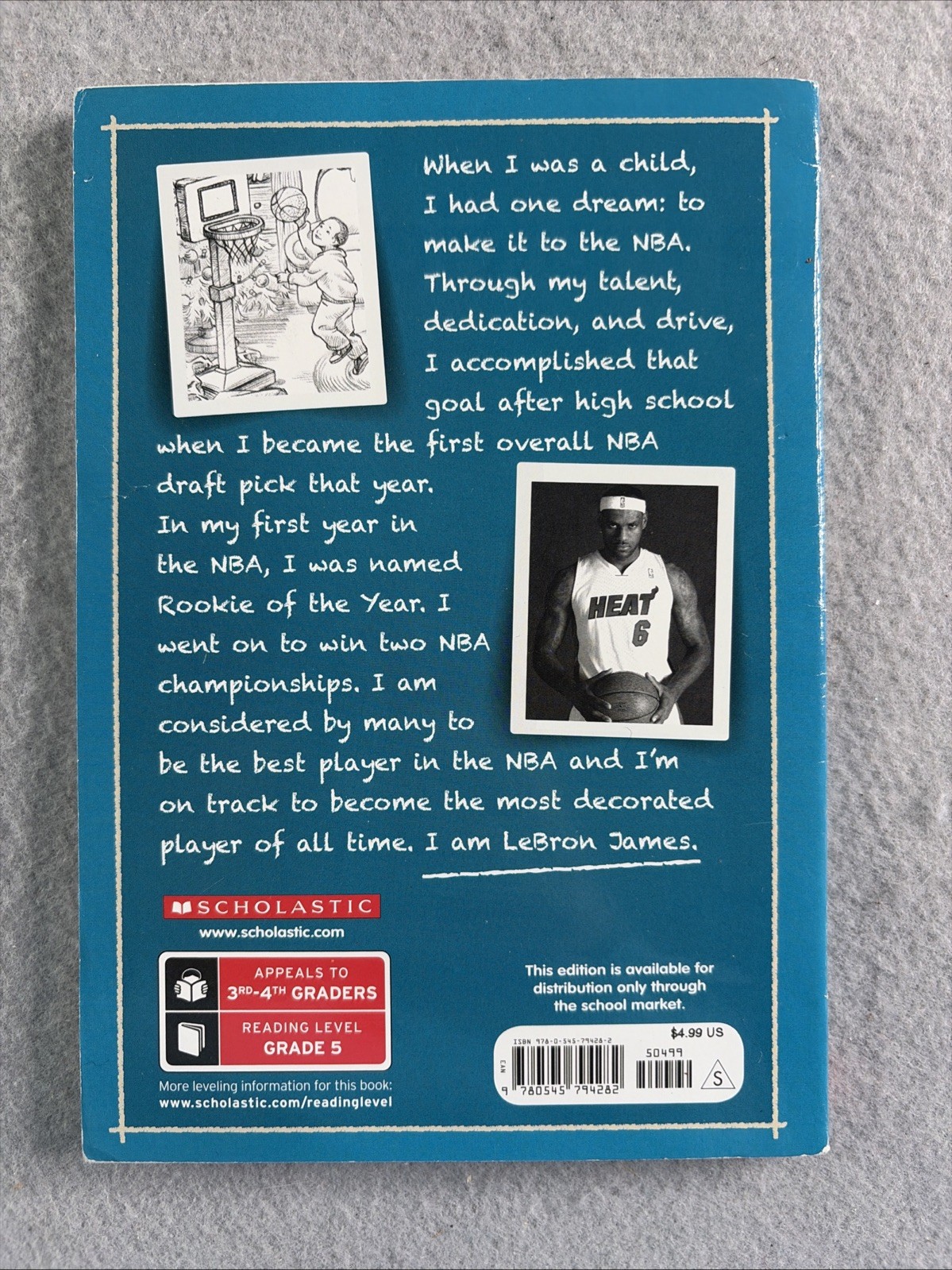 Scholastic I Am Lebron James Book 126 Pages By Grace Norwich, Illustrated By Ute