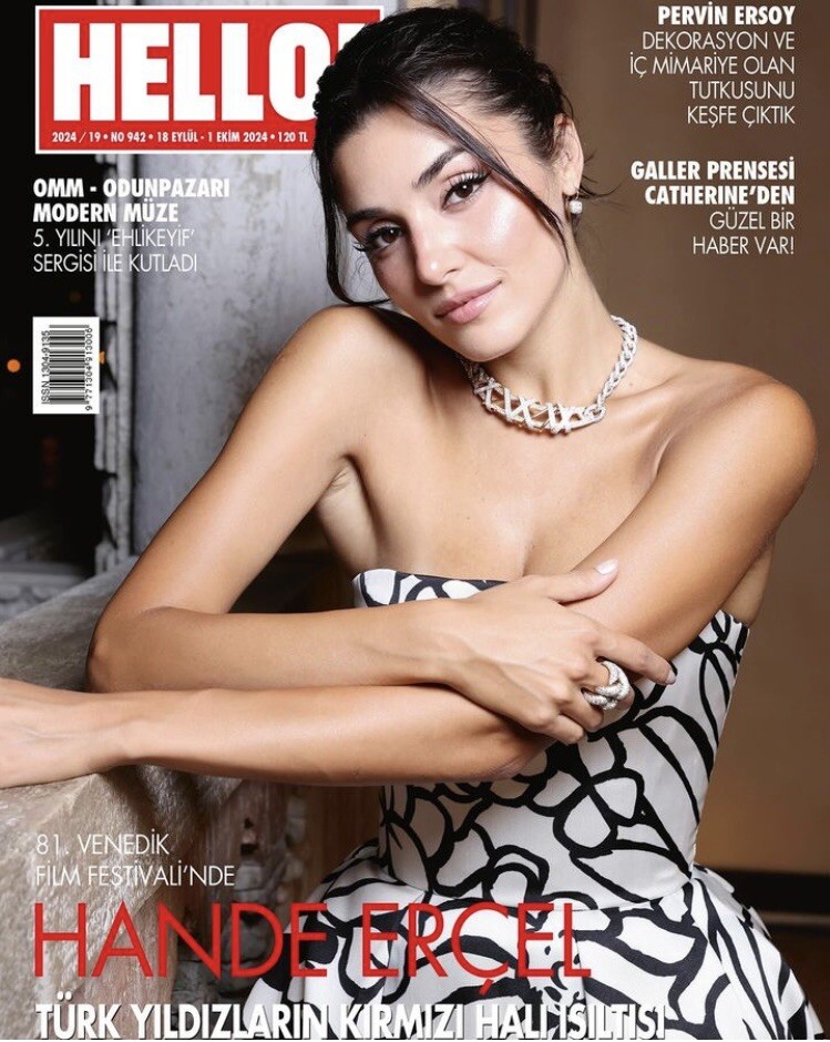 Hello magazine September 2024 Hande Erçel / Fast Shipping Worldwide