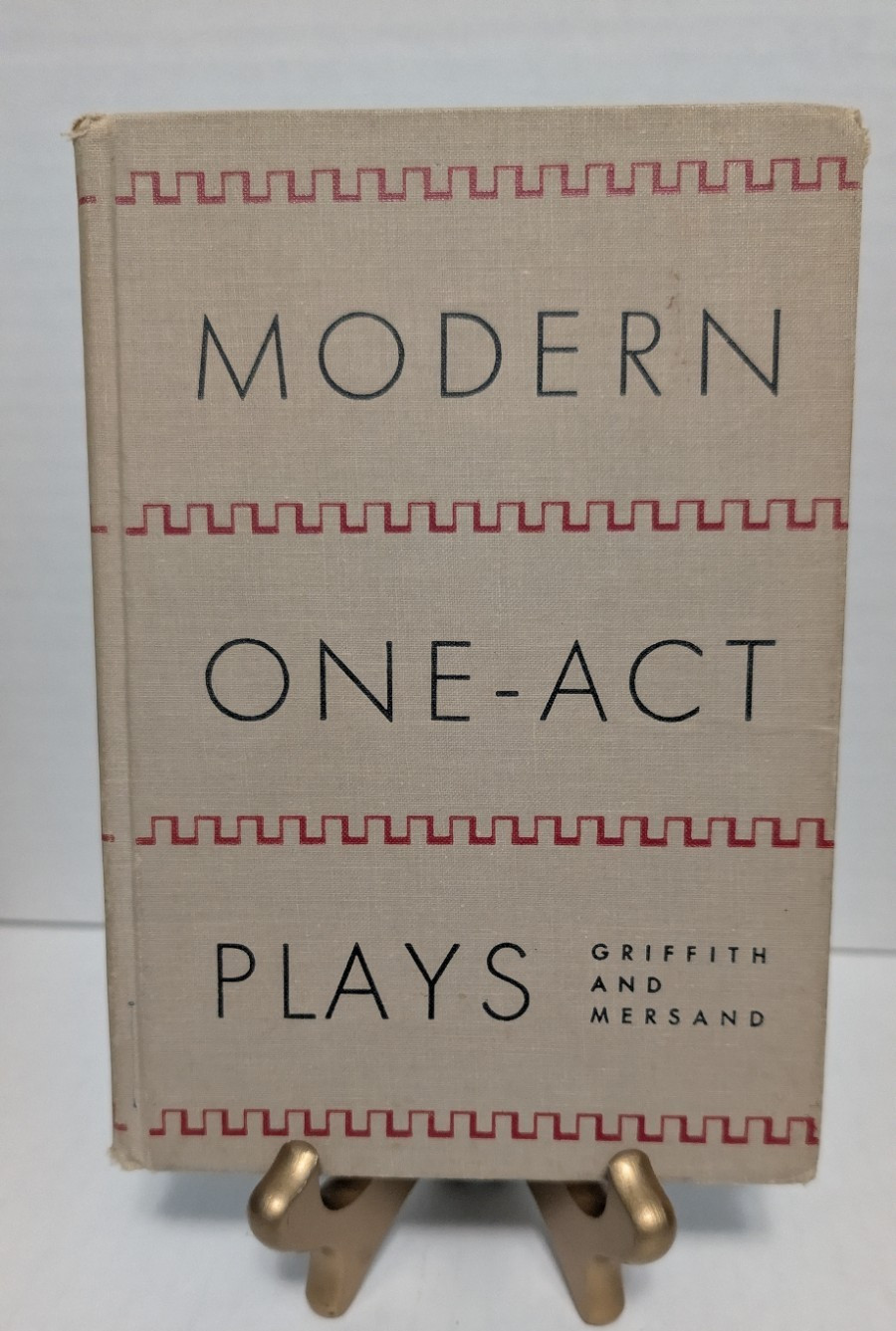 Modern ONE ACT PLAYS Selected & Edited By F. Griffith & J. Mersand 1950 Vintage