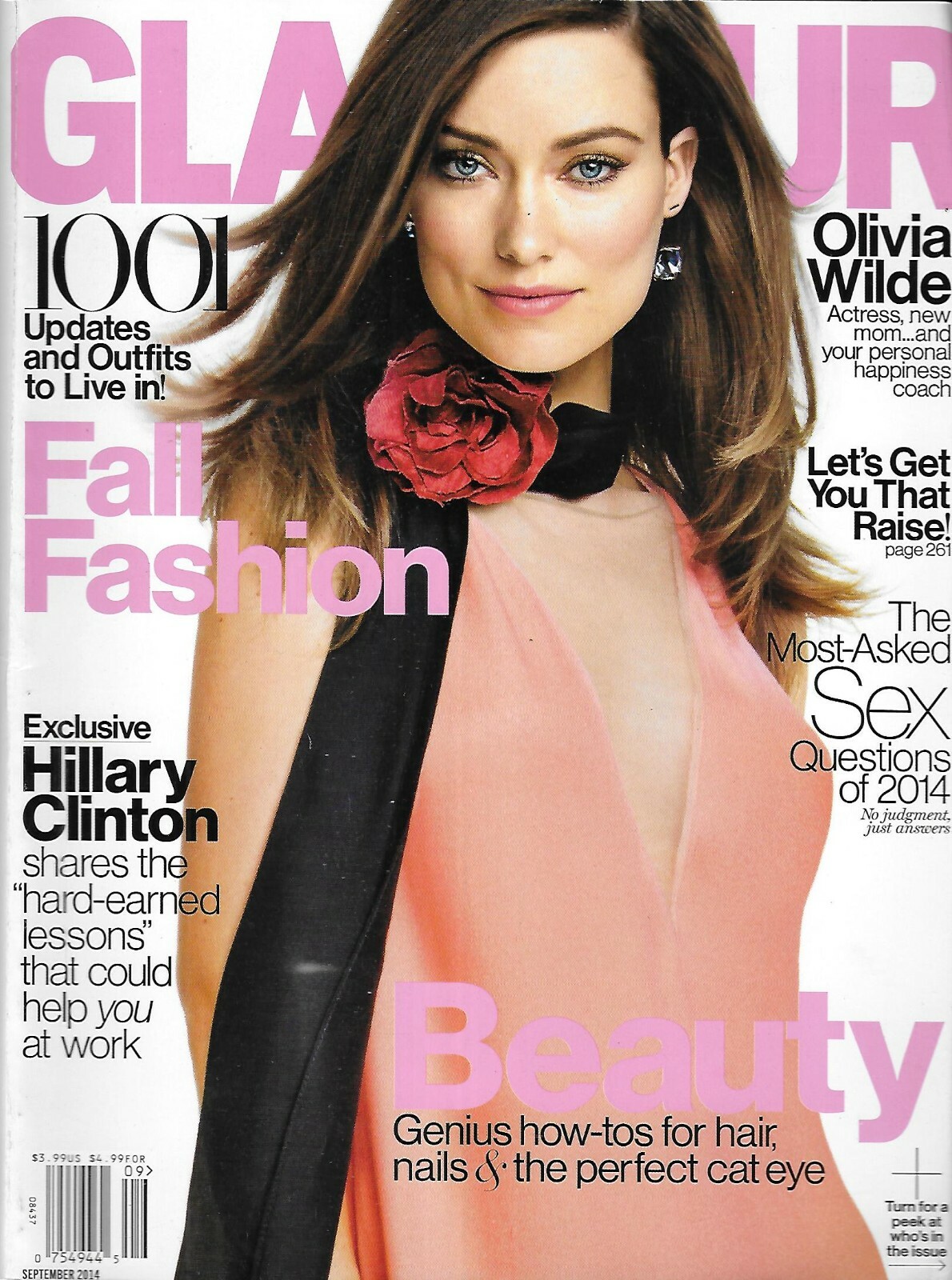 Glamour Magazine Olivia Wilde Fall Fashion Hillary Clinton 1001 Updates Beauty .