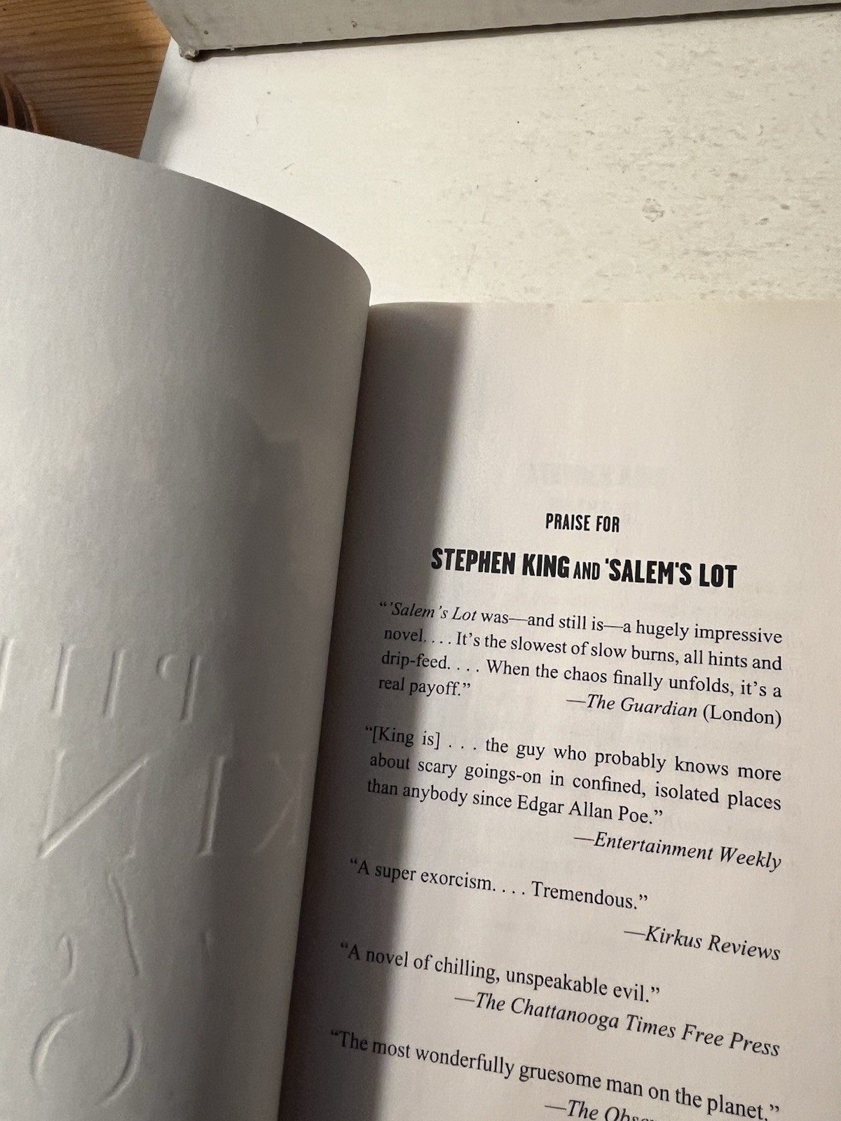‘SALEM’S LOT by Stephen King TPB 1st Anchor Books Random House Ed. 2013 Good