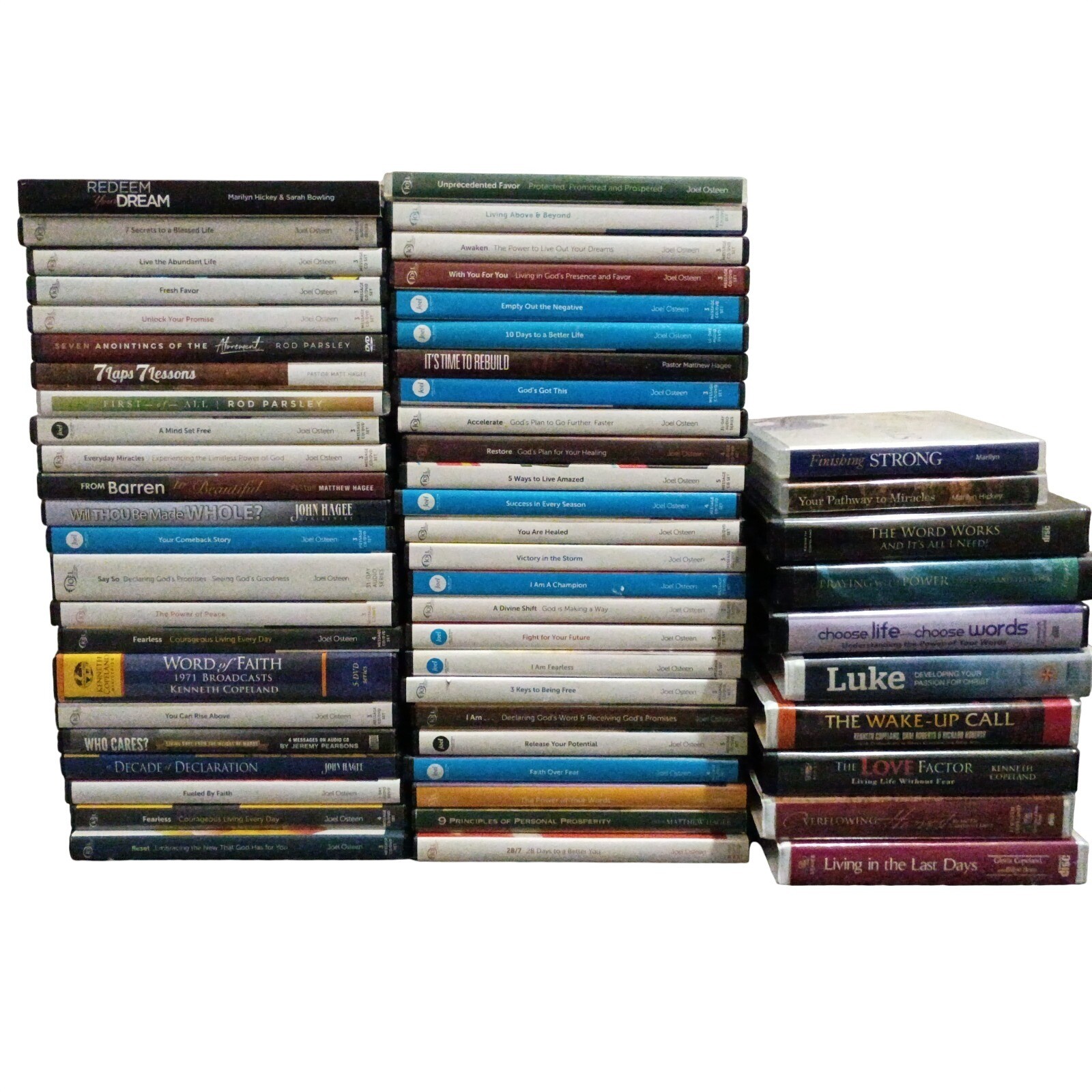 Huge Lot 60+ Religious Christian Teaching CD DVD Sets Sermons Lessons – $1 EACH!