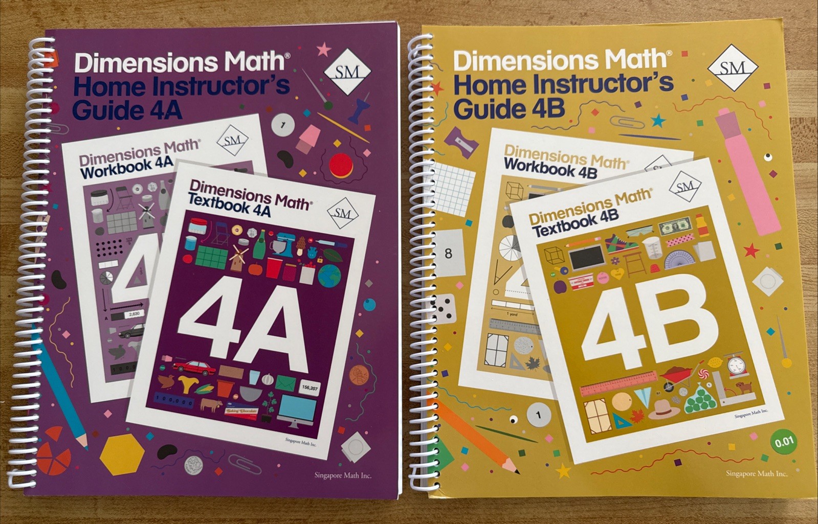 Singapore Math Dimensions Math Teachers Guide 4A and 4B
