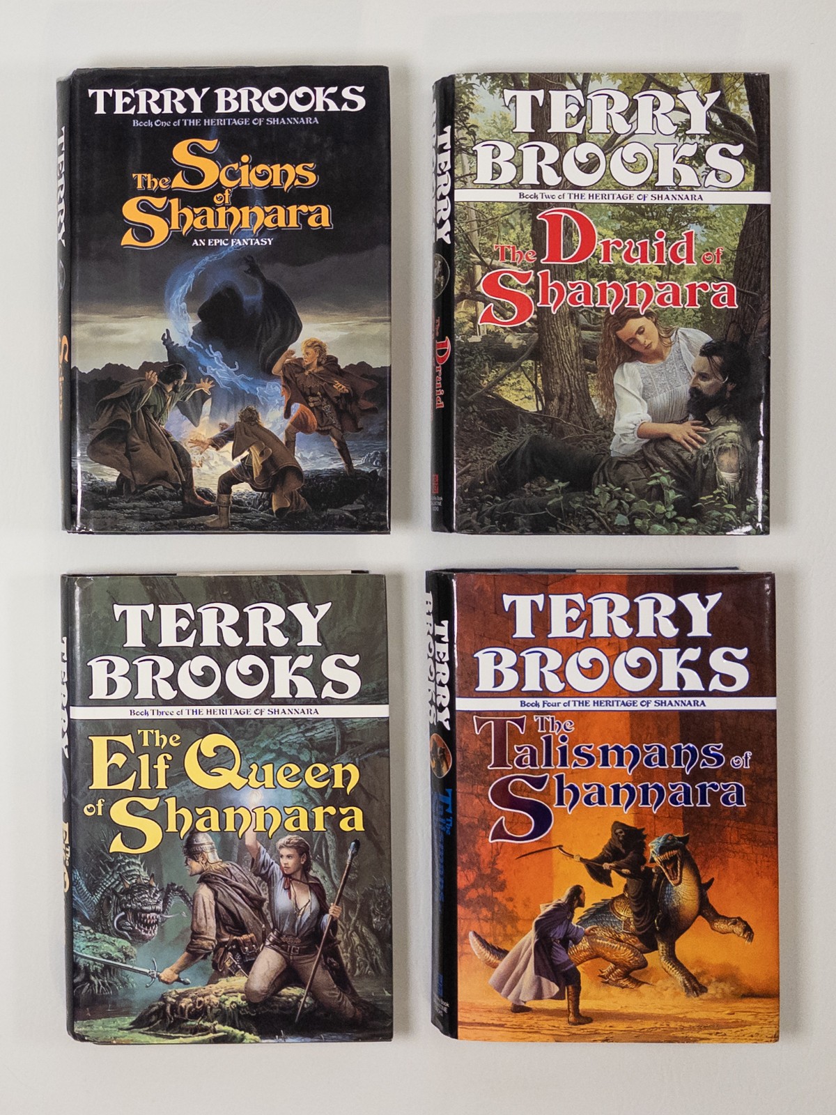Terry Brooks Heritage of Shannara All 1st Printings Del Rey 4 HC Lot