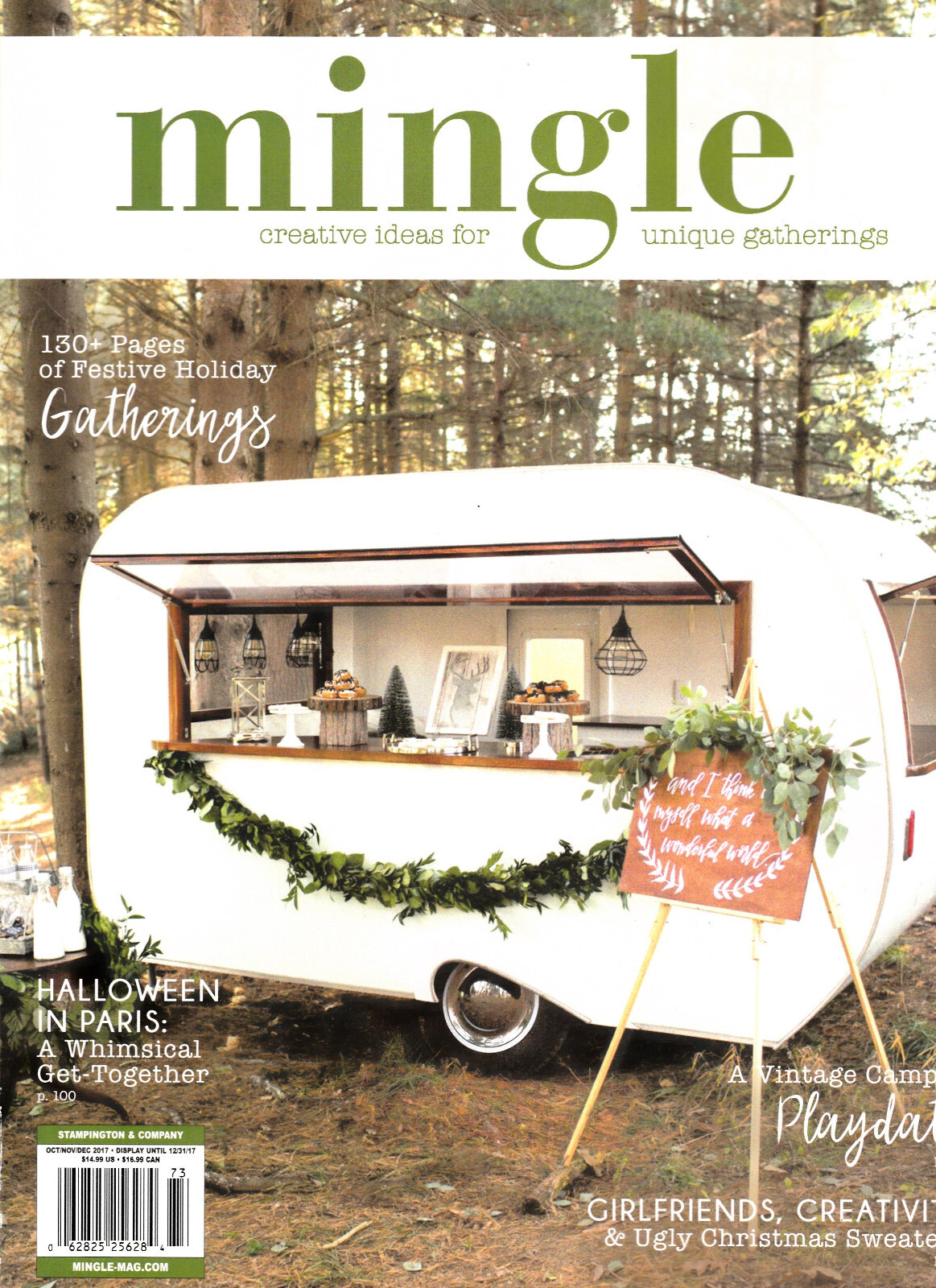 Mingle Magazine, Creative Ideas for Unique Gatherings Oct /Nov / Dec, 2017