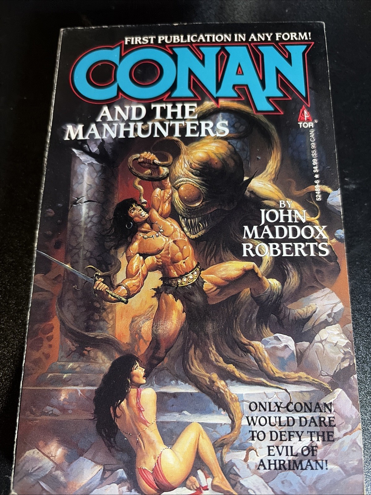Conan and The Manhunters John Maddox Roberts PB First Edition 1st Printing GC