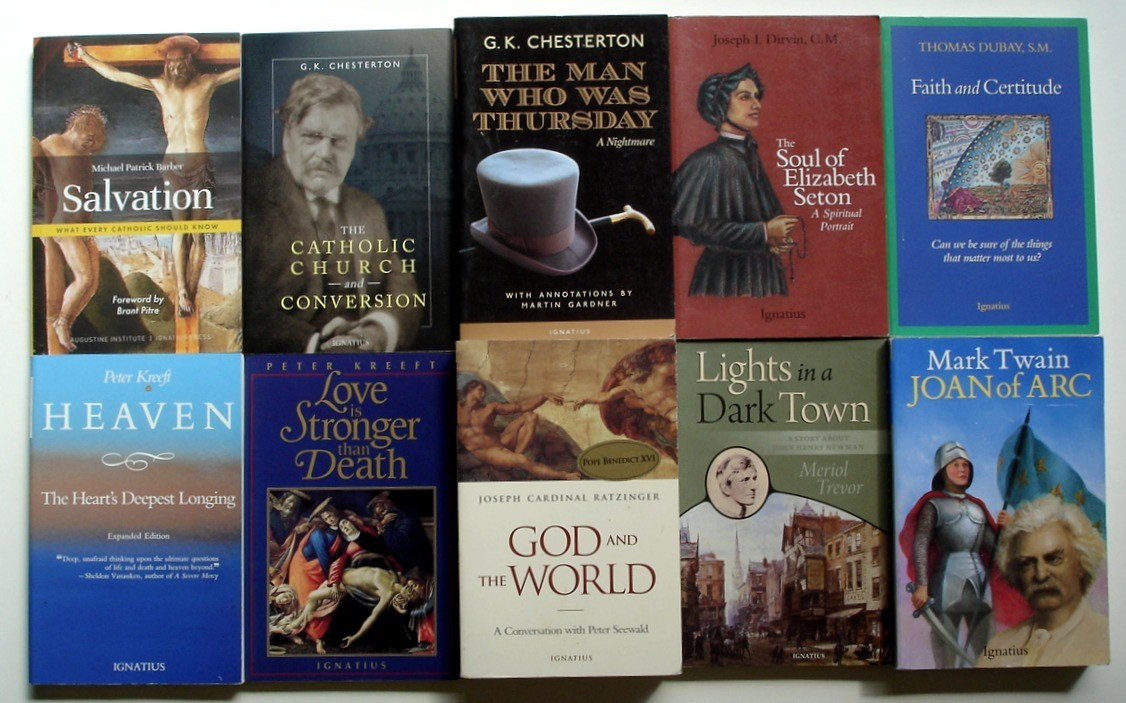 Ignatius Press LOT of 10 Catholic/Christian Books, a Handsome, Matching Set!