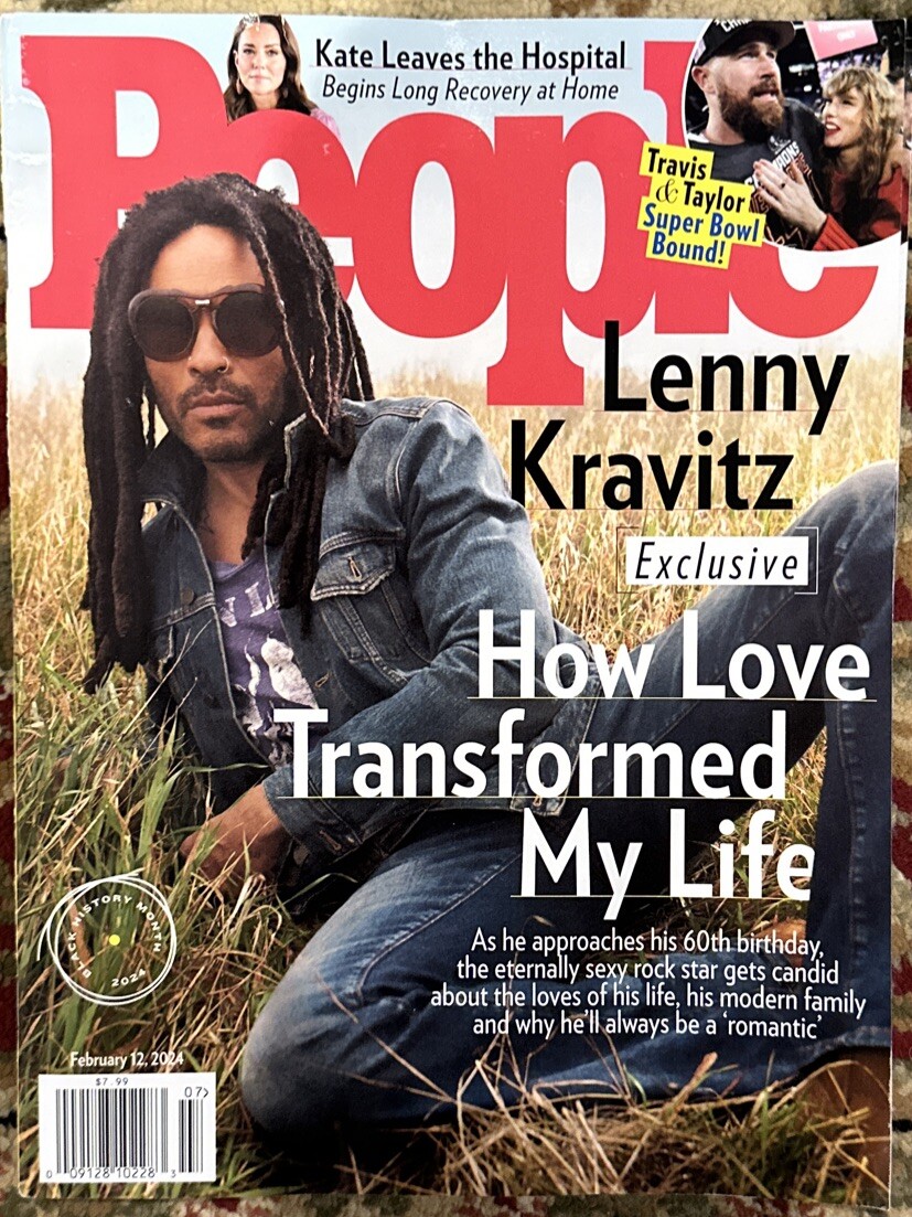 People Magazine February 12th 2024 Lenny Kravitz How Love Transformed My Life
