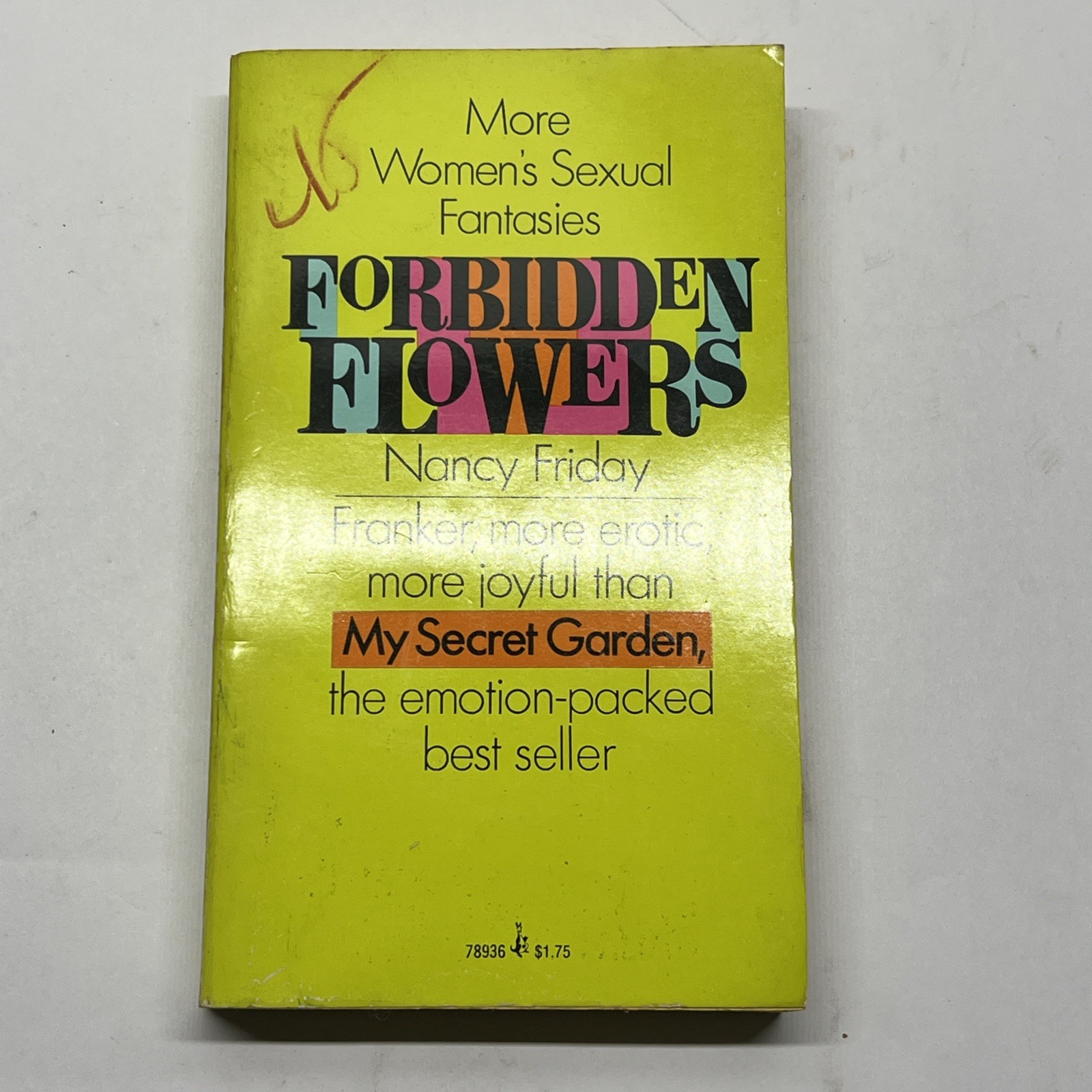 Nancy Friday / FORBIDDEN FLOWERS MORE WOMEN’S SEXUAL FANTASIES 1975